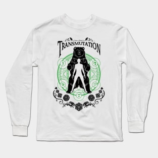 Transmutation - D&D Magic School Series: Black Text Long Sleeve T-Shirt